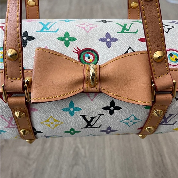 LV Marikami White Multicolor Monogram with studs bag - Picture 5 of 12